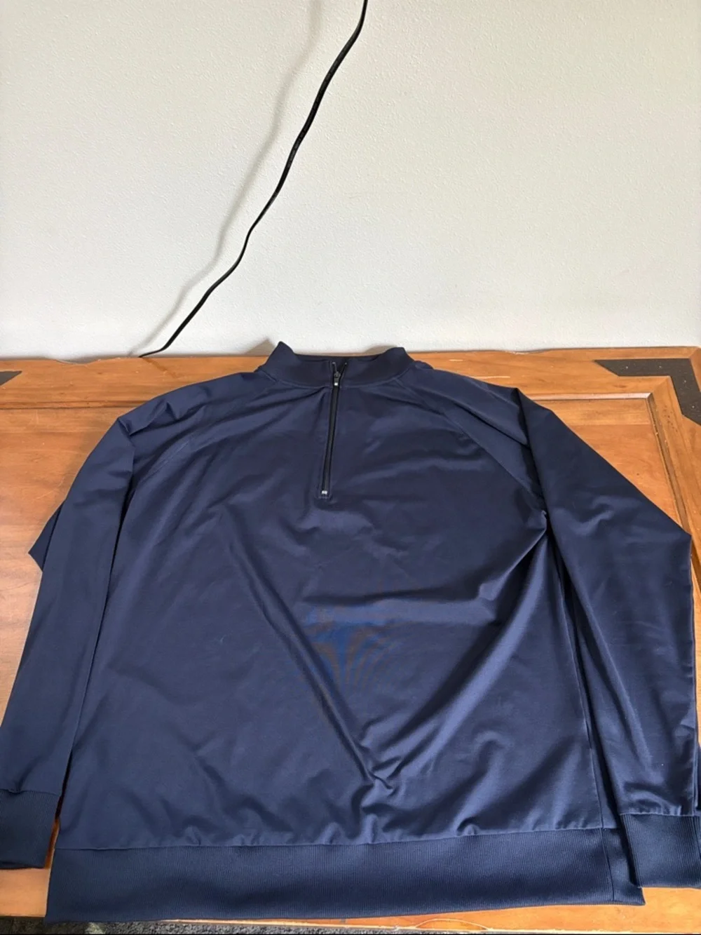 FootJoy Nylon Navy Half-Zip Pullover Size XXL